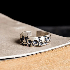 Bague Tête de Mort “Cercle des Esprits” - Argent 925