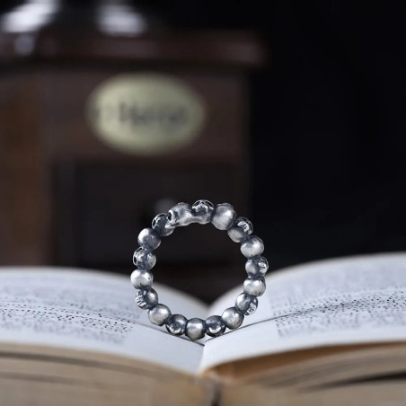 Avant Bague Tête de Mort “Mur des Âmes” - Argent 925