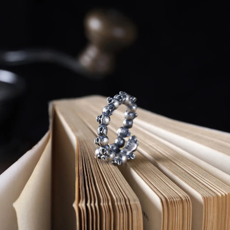 Bague Tête de Mort “Mur des Âmes” - Argent 925