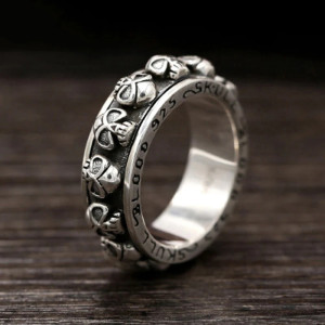 Avant Bague Tête de Mort “Anneau des Âmes Perdues” - Argent 925