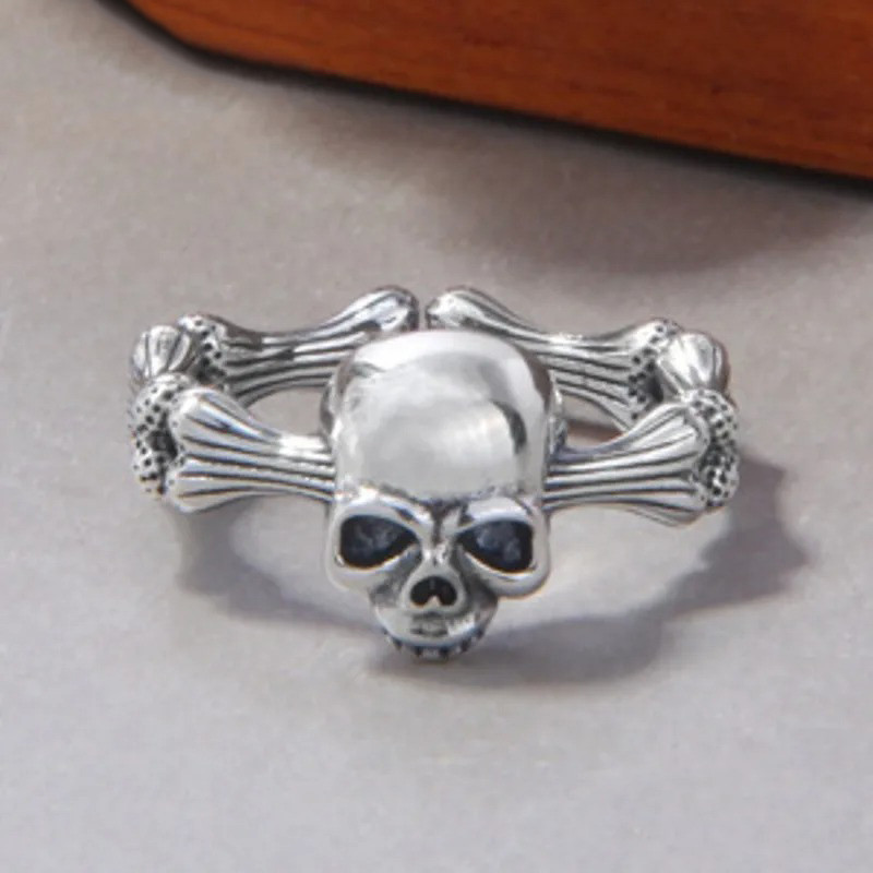 Bague Tête de Mort “Duel des Âmes” en Argent 925