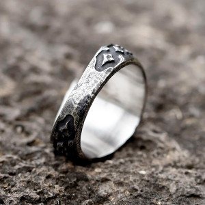 Bague Tête de Mort “Masque des Veilleurs” en Argent 925