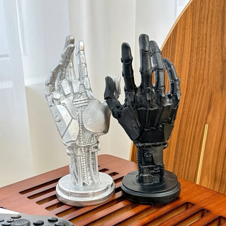 Avant Support Manette & Casque "Main Cyborg" - Stand Gaming Universel (PS5, Xbox, Switch)