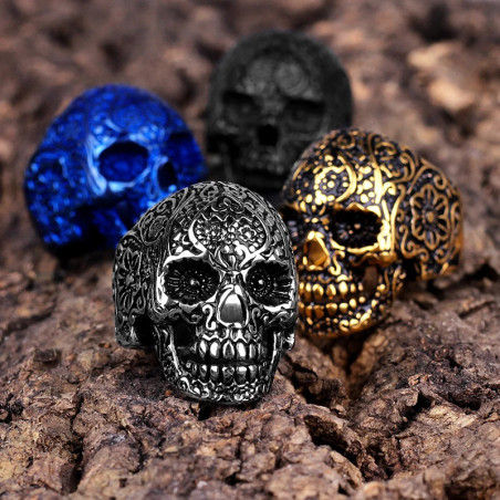 Avant Bague Tête de Mort “Totem des Âges” - 4 couleurs au choix !
