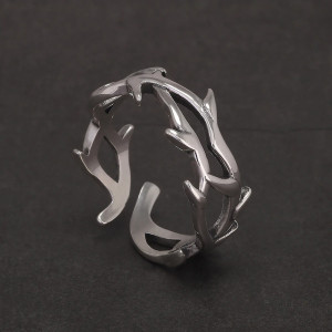 Bague Rock Gothique « Épine Sacrée » - Argent 925