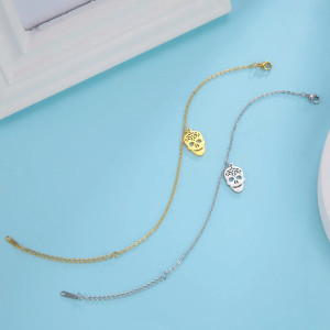 Bracelet Tête de Mort Calavera "Sourire Doré de la Chance" - 2 couleurs au choix !