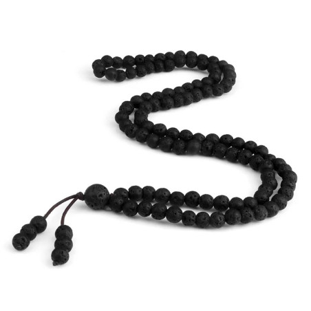 Vue générale Bracelet Mala Pierre de Lave "Souffle Brut du Volcan"