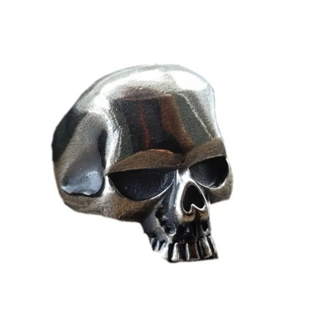 Vue générale Bague Tête de Mort « Silence de l’Outre-Tombe » - Argent Sterling 925