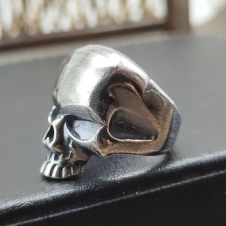 Avant Bague Tête de Mort « Silence de l’Outre-Tombe » - Argent Sterling 925