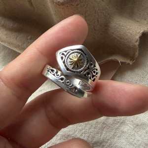 Bague Rock Étoiles Sauvages "Trinité d’Argent" Modele 2