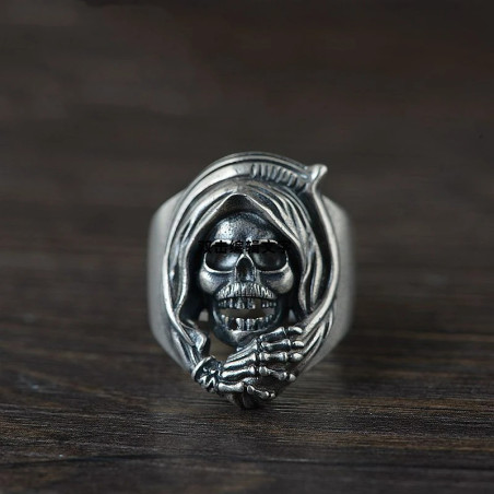 Bague Tête de Mort « Le Gardien du Dernier Silence » - Argent 925