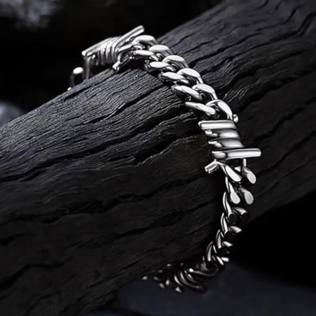 Bracelet Rock "Barbelé de l'Indomptable"