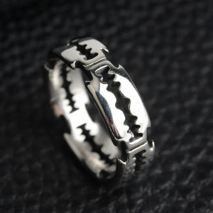 Bague Rock “Tranchant Rebelle” - Argent 925