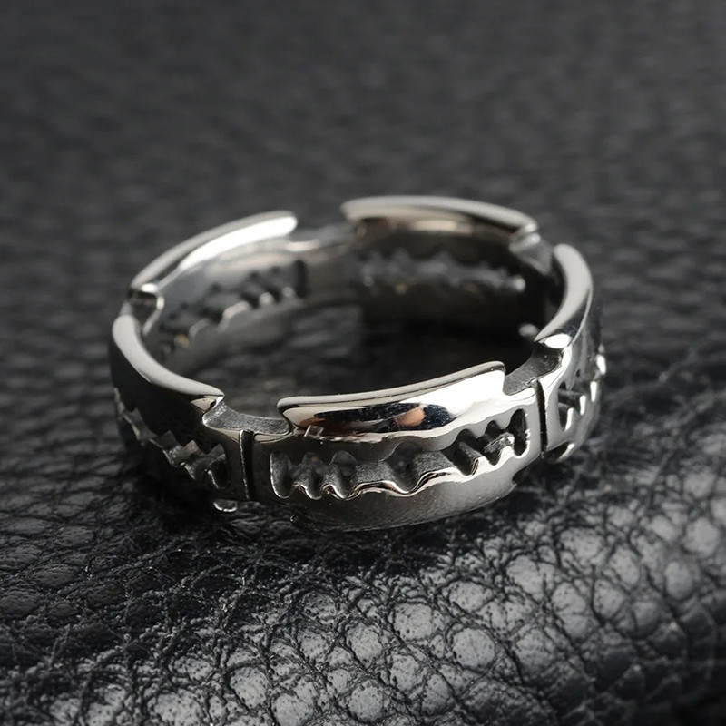 Bague Rock “Tranchant Rebelle” - Argent 925