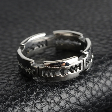 Bague Rock “Tranchant Rebelle” - Argent 925