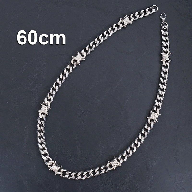 Collier Rock "Barbelé Indomptable"  tailles  60cm