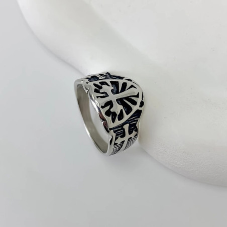 Bague Rock "Croix du Dernier Bastion"