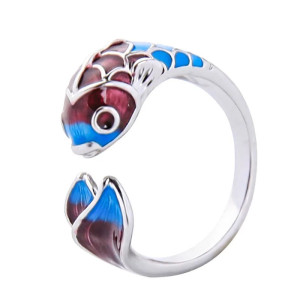 Vue générale Bague Rock “Electric Chromatic Rebel Koi”