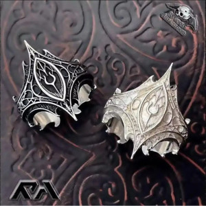 Bague Gothique "Œil des Ténèbres" - 2 couleurs au choix !