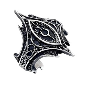 Bague Gothique "Œil des Ténèbres" Couleur  noir