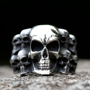 Bague Têtes de Mort - Conclave des Damnés