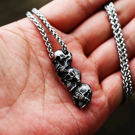 Collier Tête de Mort - Trinité du Silence !