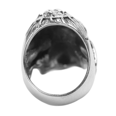 Vue Arrière Bague Tête de Mort – “Roi des Os”