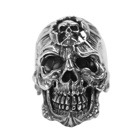 Avant Bague Tête de Mort – “Roi des Os”