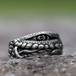 Bague Serpent "Étreinte de l’Ombre”
