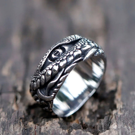 Avant Bague Serpent "Étreinte de l’Ombre”