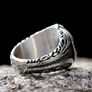 Bague Gothique Occulte - Spirale du Destin Silencieux