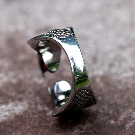 Bague Rock “Etreinte du Cobra”