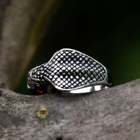 Bague Rock “Etreinte du Cobra”