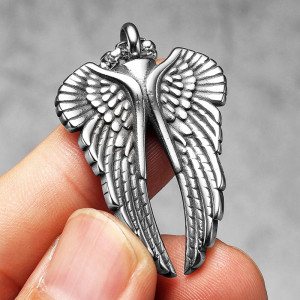Collier Rock Ailes d’Ange "Veilleur des Âmes"