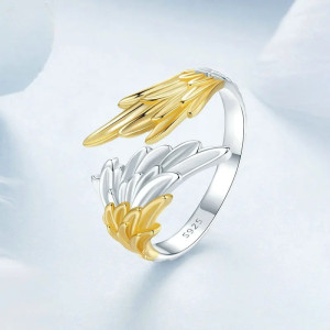 Détails de la Bague Rock Ailes du Jugement - Argent 925