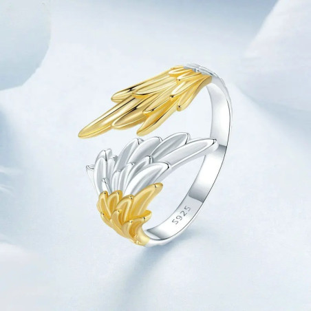 Détails de la Bague Rock Ailes du Jugement - Argent 925