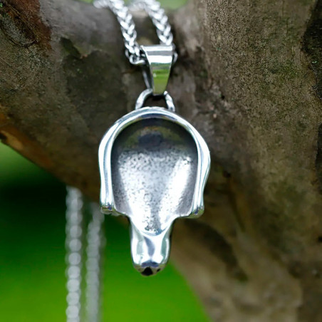 Vue Arrière Collier Tête de Mort "Revanche Silencieuse"