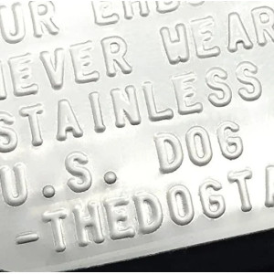 Détails Gravure des Collier Dog Tags Militaires