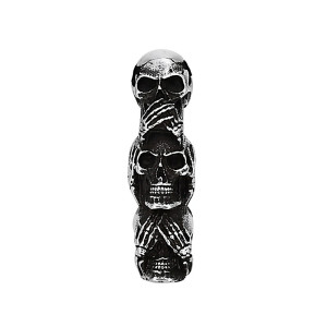 Détails du Collier Tête de Mort - Trinité du Silence