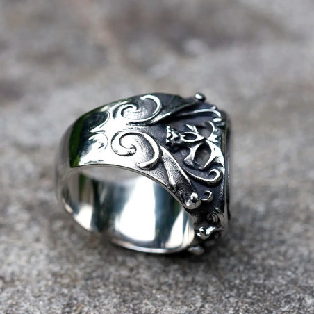 Bague Rock Goth Miroir des Ombres