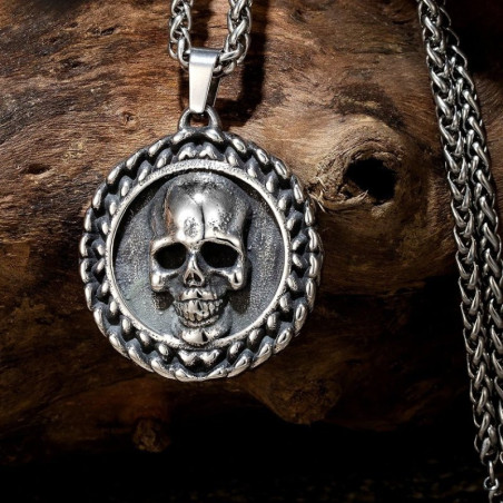 Magnifique Collier Tête de Mort - Sceau des Ténèbres