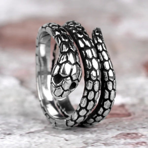 Bague Serpent - Étreinte Venimeuse