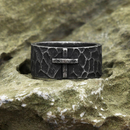 Avant Bague Rock Croix des Ruines