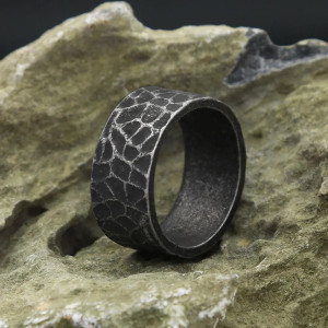 Bague Rock Croix des Ruines