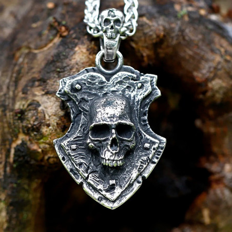 Collier Tête de Mort - “Le Blason des Ombres”