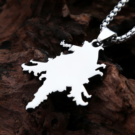 Vue Arrière Collier Gothique Tête de Mort - Éclosion Funèbre des Ombres