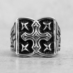 Avant Bague Gothique "Grimoire de la Croix Souveraine"
