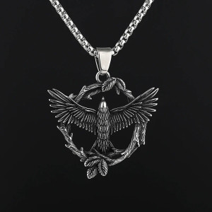 Avant Collier Gothique Corbeau Sacré "Ascension du Veilleur Céleste"
