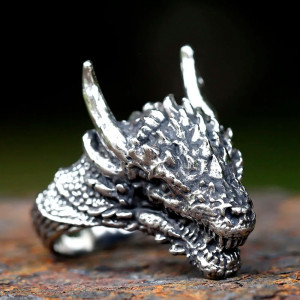Vue de Cote Bague Dragon - Fureur de l’Ancien Drakôn