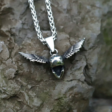 Vue Arrière Collier Tête de Mort - Aquila Mortis